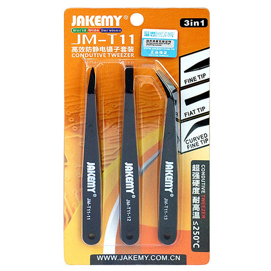 Jakemy Pinzas antiestáticas JM-T11, 3en1