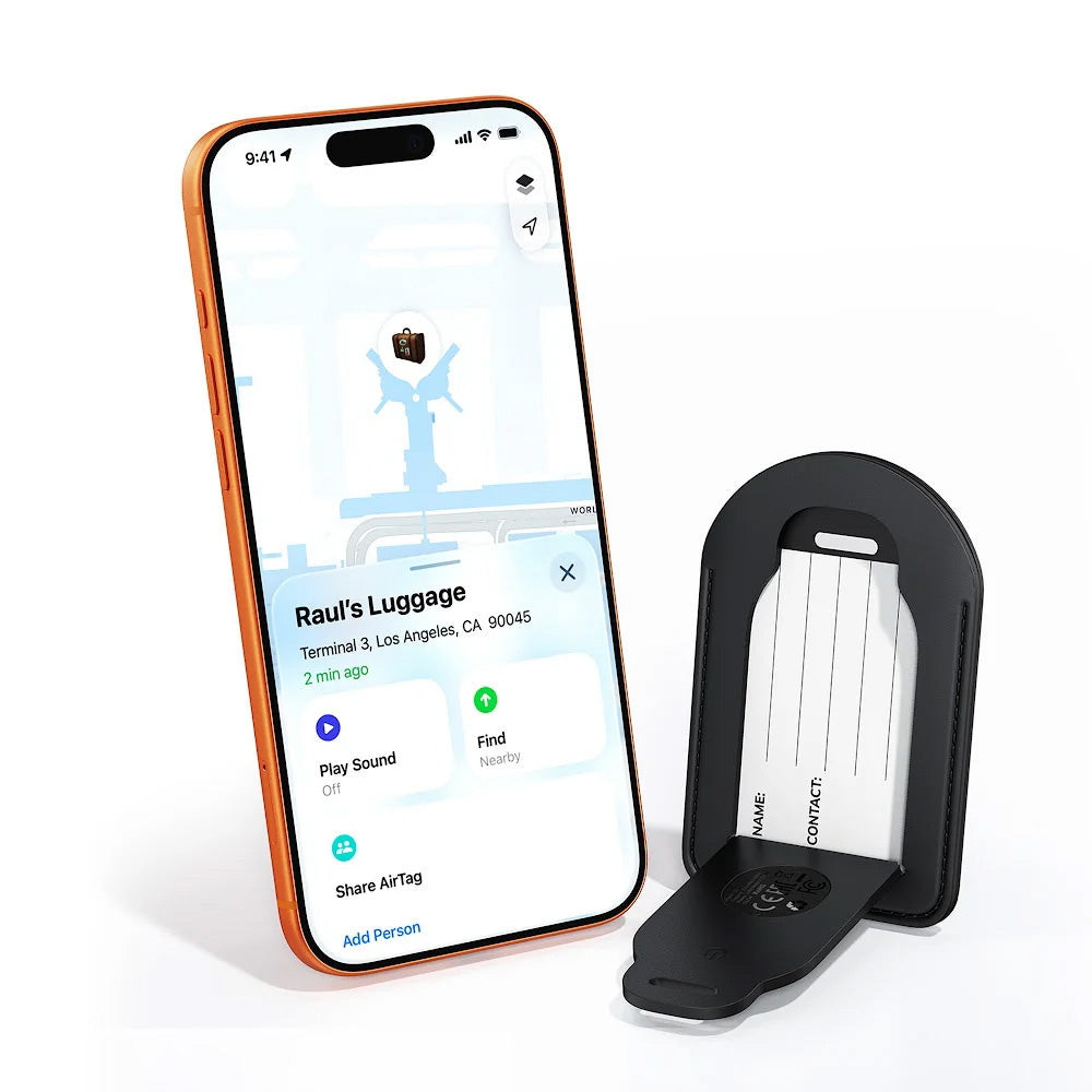 Acefast SmartTag Luggage S5 para Series iOS, Negro