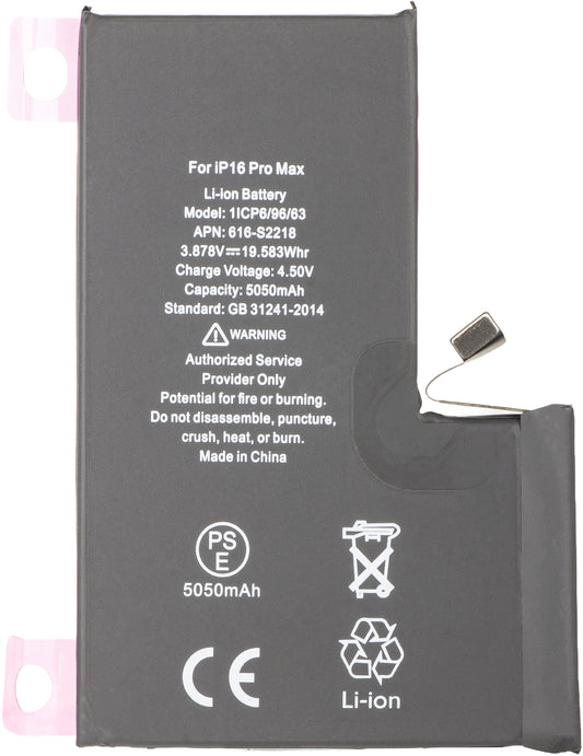 Batería Apple iPhone 16 Pro Max, Alta Capacidad