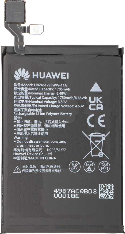 Batería Huawei Mate X7, HB2856B3EWW-11A + HB245179EWW-11A, Paquete de Servicio 02357JJU