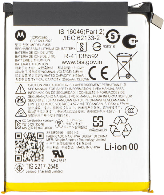 Batería Motorola Razr 70, SM36, Service Pack SB18F01964