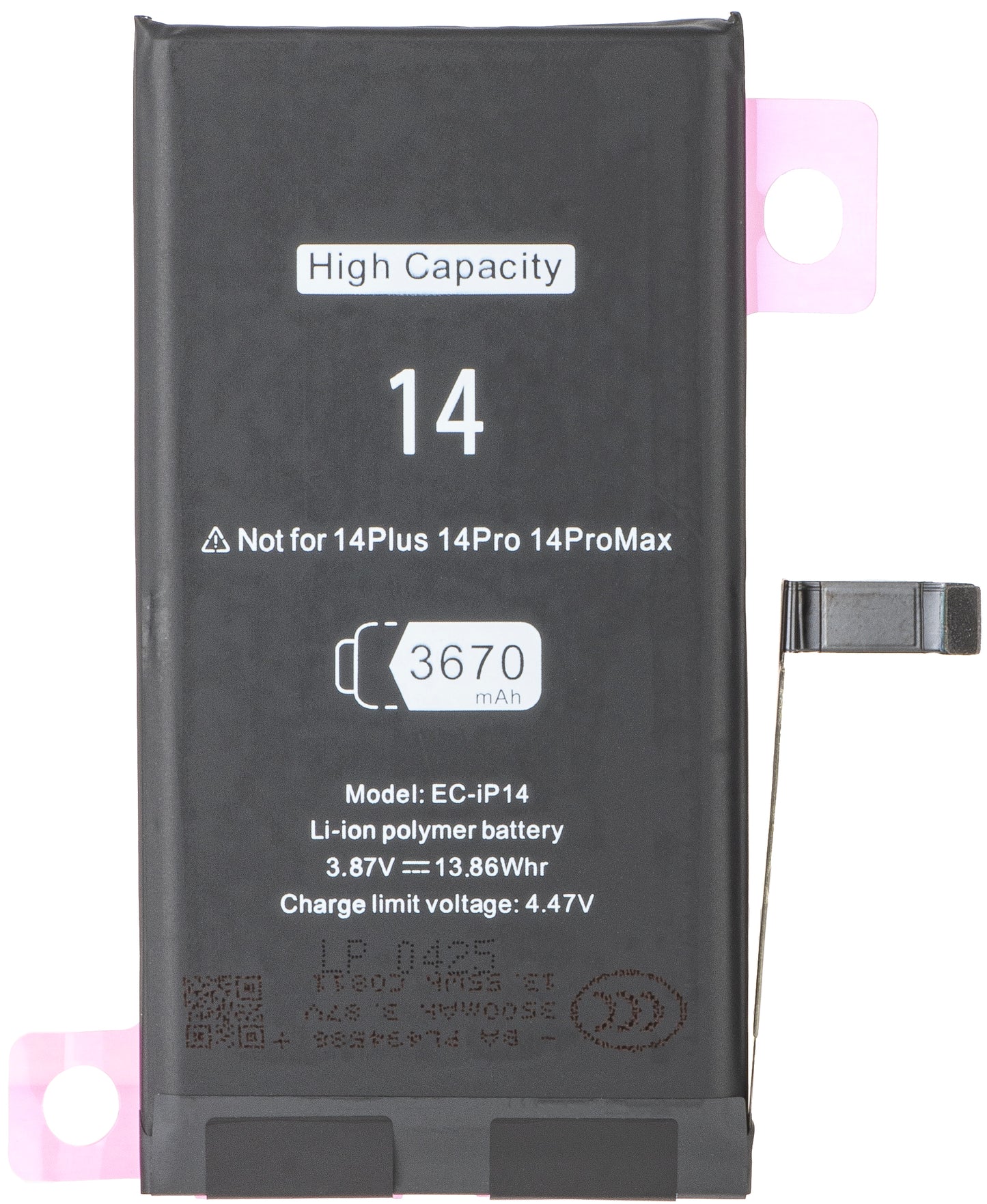Batería para Apple iPhone 14, de alta capacidad