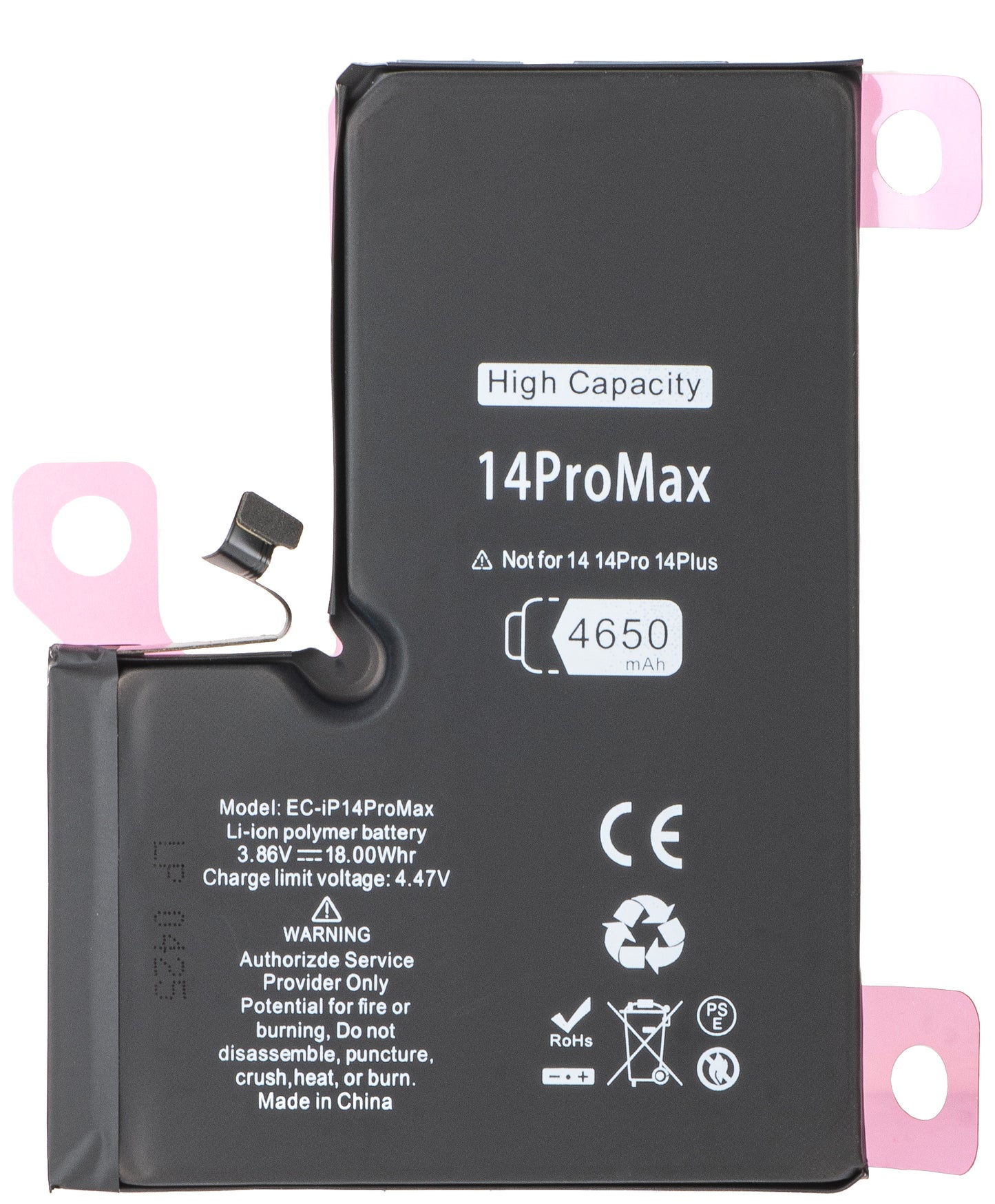 Batería para Apple iPhone 14 Pro Max, de alta capacidad