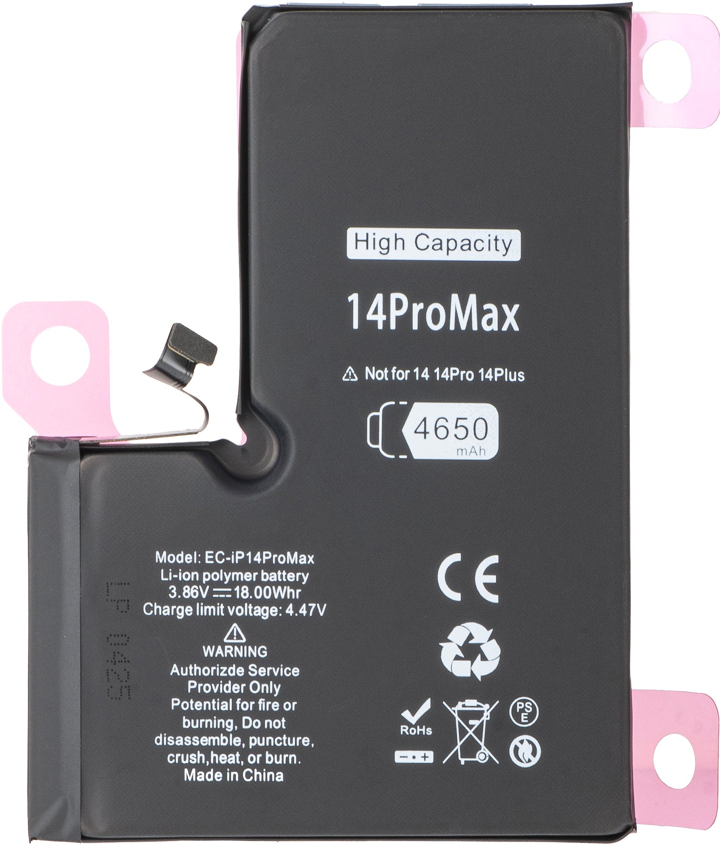 Batería para Apple iPhone 14 Pro, Alta Capacidad