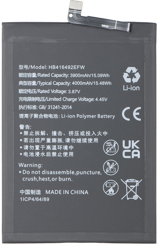 Batería para Honor X8 4G, HB416492EFW