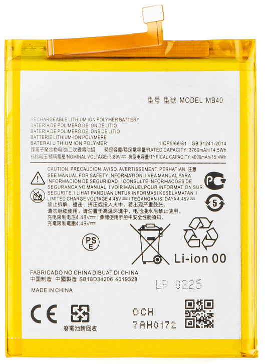 Batería para Motorola Edge 20, MB40