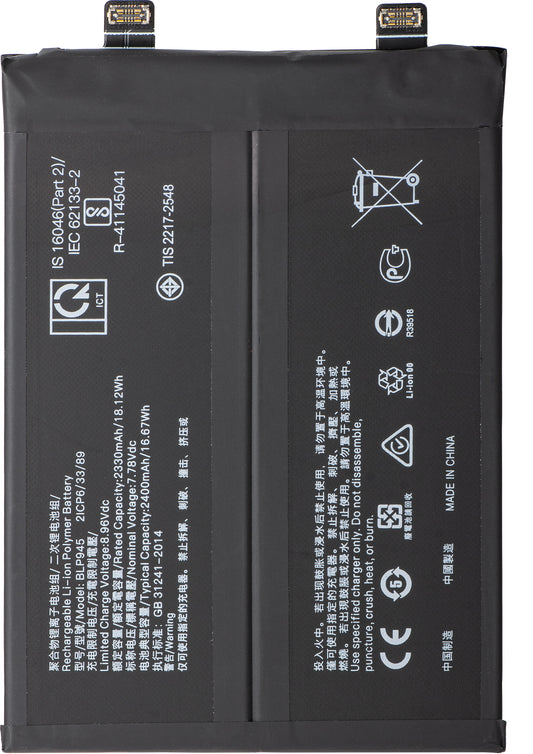 Batería para OnePlus 10T / Ace Pro, BLP945