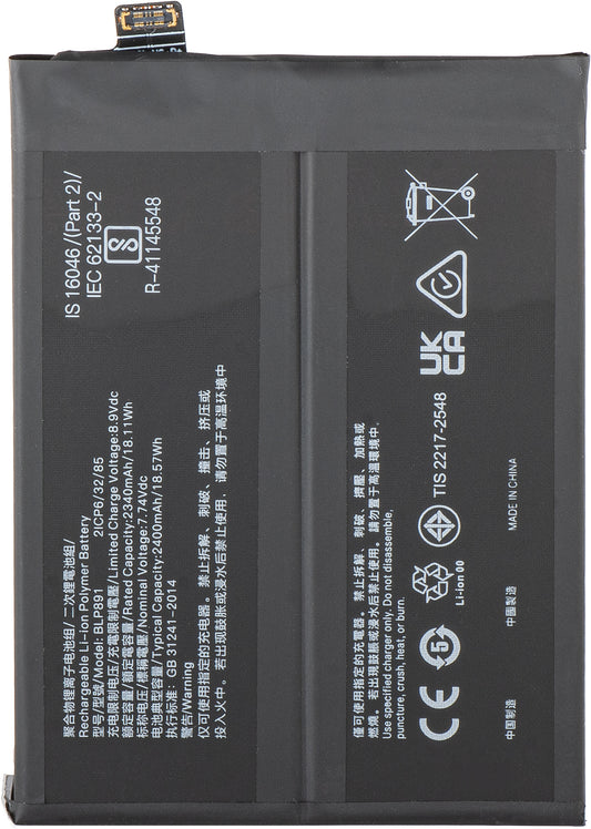 Batería para Oppo Find X5, BLP891
