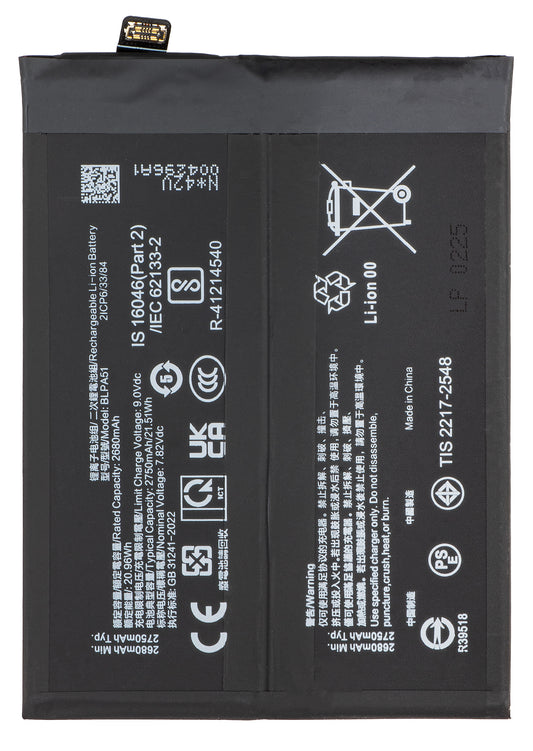 Batería para Realme GT 6T / GT 6, BLPA51