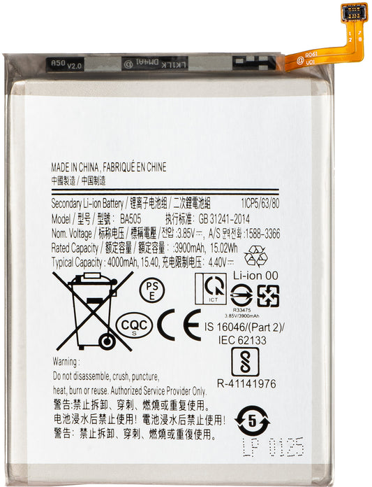 Batería para Samsung Galaxy A50s A507 / A30s A307 / A50 A505 / A30 A305, EB-BA505ABU