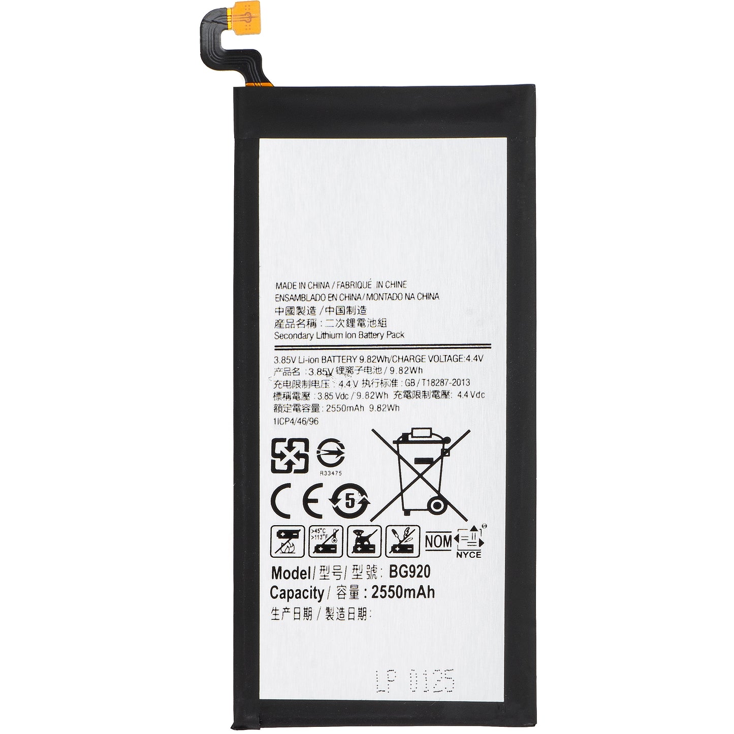 Batería para Samsung Galaxy S6 G920, EB-BG920AB