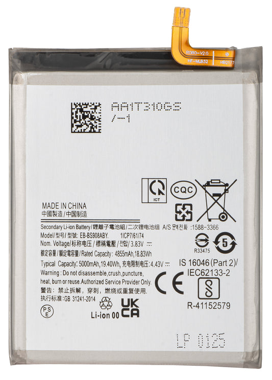 Batería para Samsung Galaxy S22 Ultra 5G S908, EB-BS908ABY