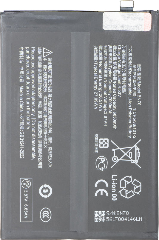 Batería para Xiaomi Poco M7 4G / Redmi 15 5G / 15 4G, BN70
