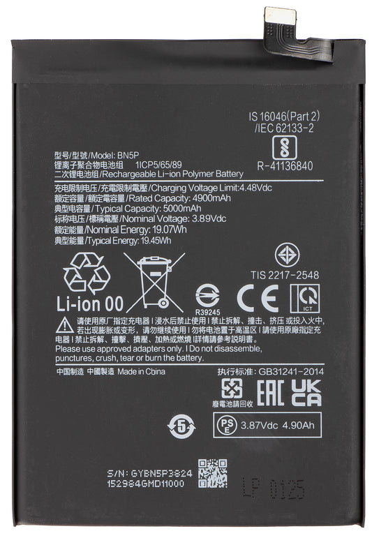 Batería para Xiaomi Redmi Note 13 5G, BN5P