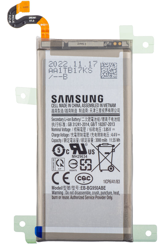 Batería Samsung Galaxy S8 G950, EB-BG950ABE, Service Pack GH43-0472729A