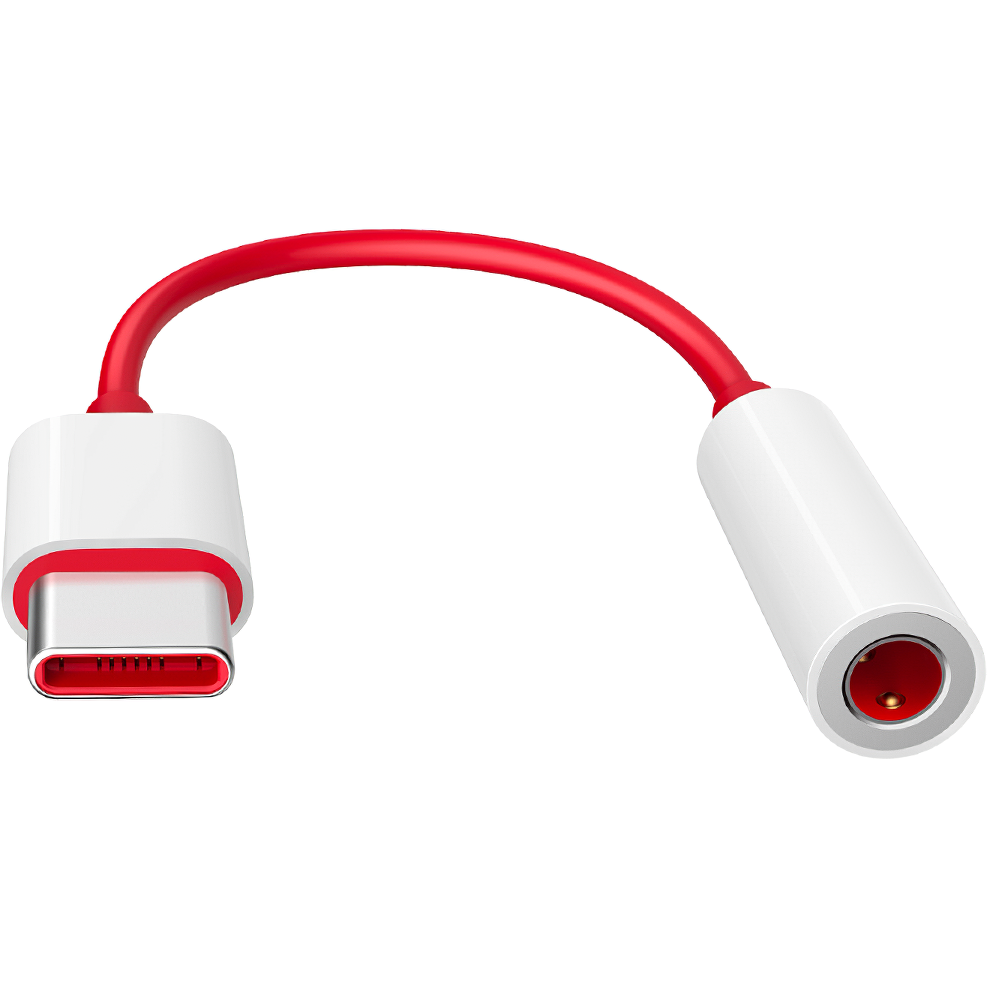 Adaptador de audio USB-C - 3,5 mm OnePlus TC01W, 0,09 m, rojo 5461100024