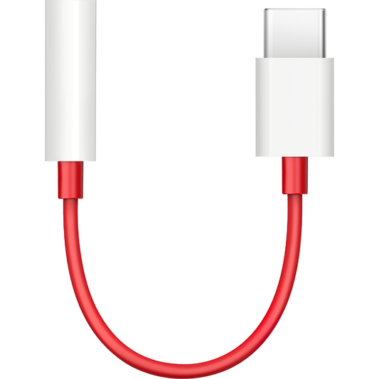 Adaptador de audio USB-C - 3,5 mm OnePlus TC01W, 0,09 m, rojo 5461100024