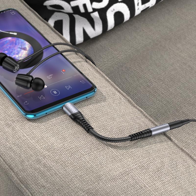 Adaptador de Audio USB-C - 3.5mm HOCO LS33, Gris
