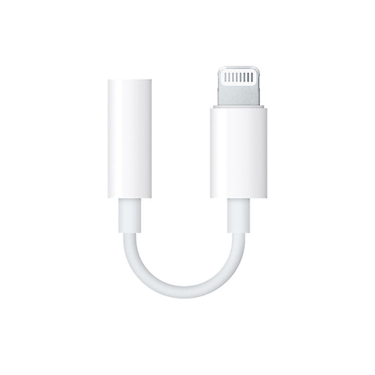 Adaptador de audio Lightning - 3,5 mm OEM, blanco