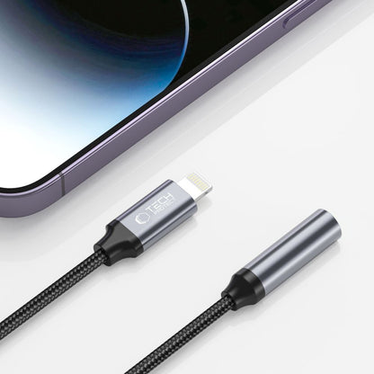 Adaptador de Audio Lightning - 3.5mm Tech-Protect Ultraboost, Negro