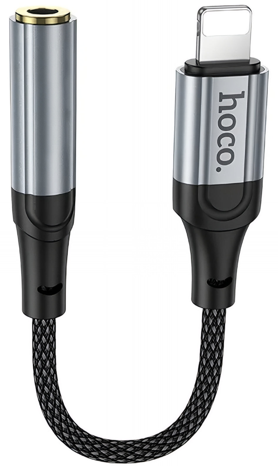 Adaptador de Audio Lightning - 3.5mm HOCO LS36A, Gris