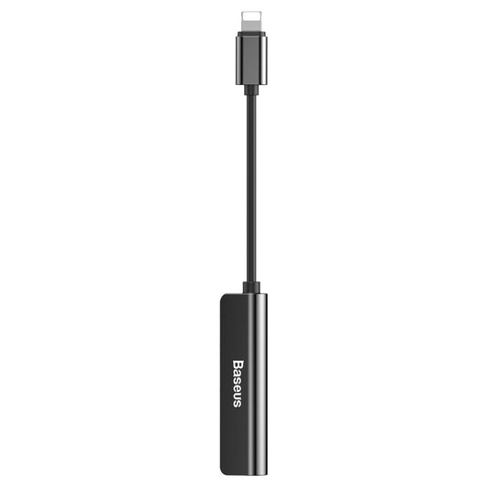 Adaptador de Audio Lightning - Lightning / 3.5mm Baseus L52, Negro CALL52-01