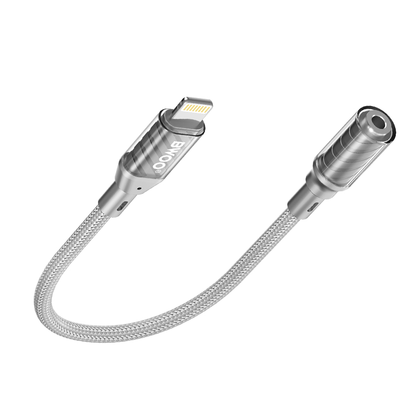 Lightning Audio Adapter - 3.5mm BWOO BZ66, Gray