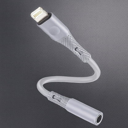 Adaptador de Audio Lightning - 3.5mm Techsuit AC2 SoundFlex, Gris