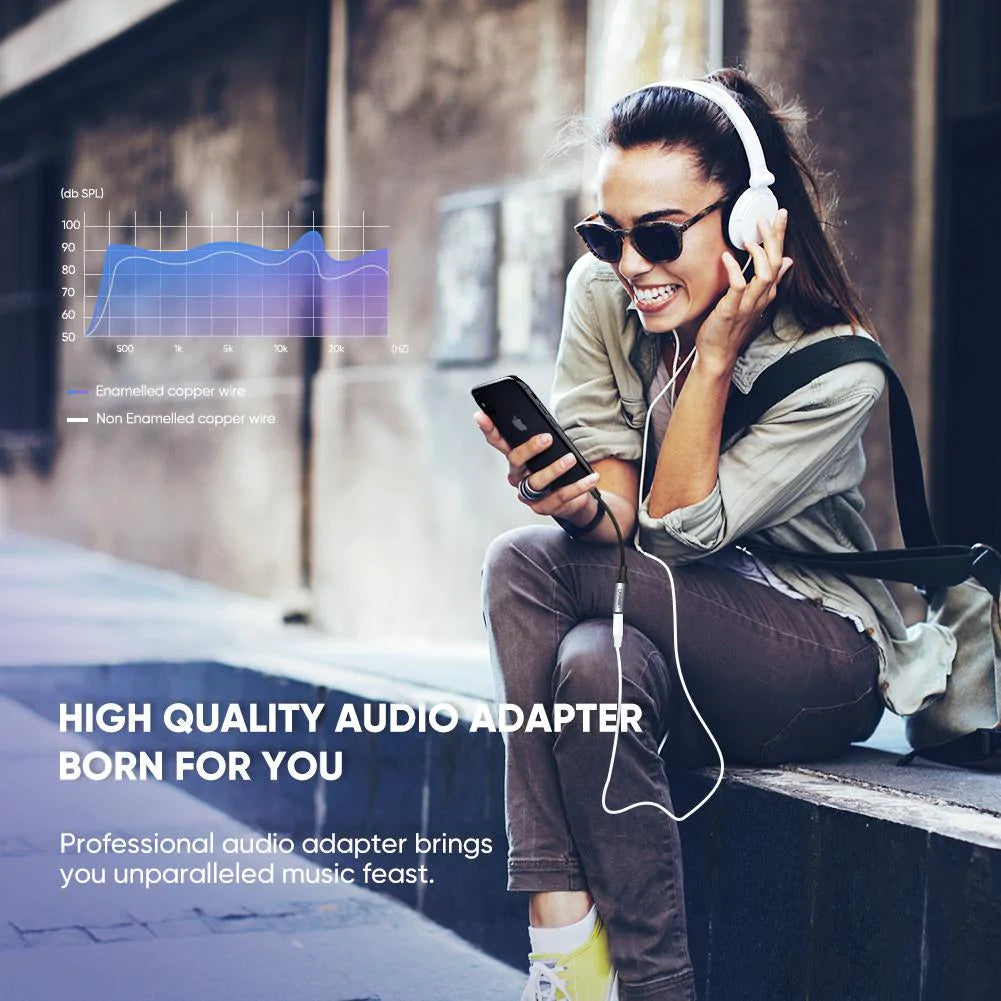 Lightning Audio Adapter - 3.5mm UGREEN US211 (30756), Black