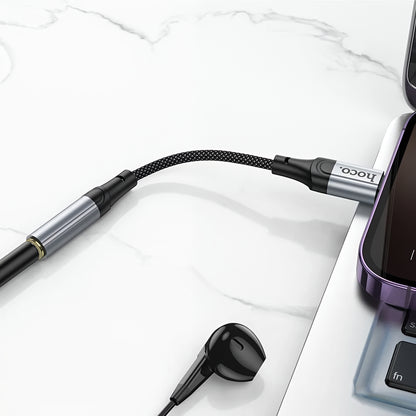 Adaptador de Audio Lightning - 3.5mm HOCO LS36A, Gris