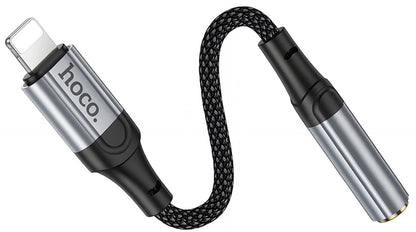 Adaptador de Audio Lightning - 3.5mm HOCO LS36A, Gris