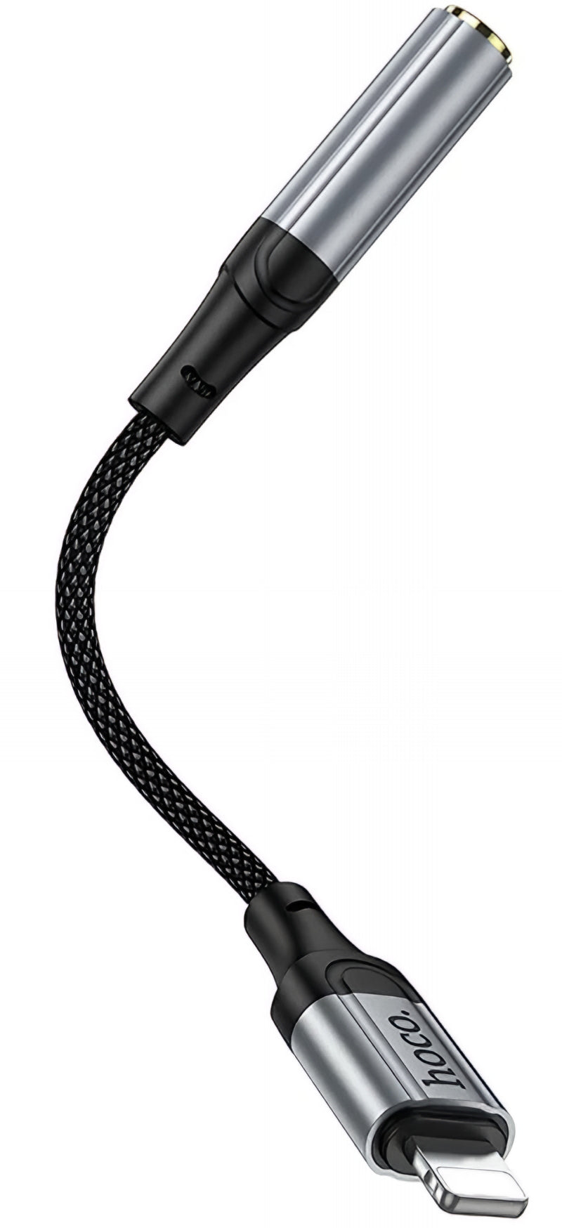Adaptador de Audio Lightning - 3.5mm HOCO LS36A, Gris