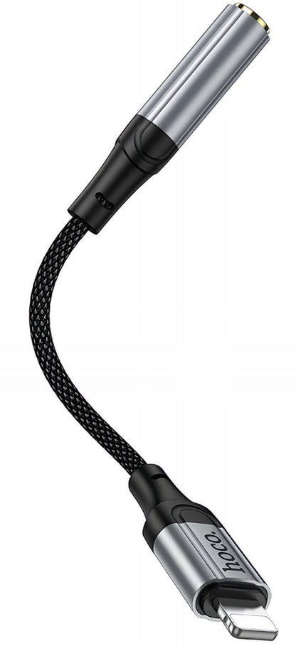 Adaptador de Audio Lightning - 3.5mm HOCO LS36A, Gris