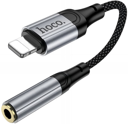 Adaptador de Audio Lightning - 3.5mm HOCO LS36A, Gris