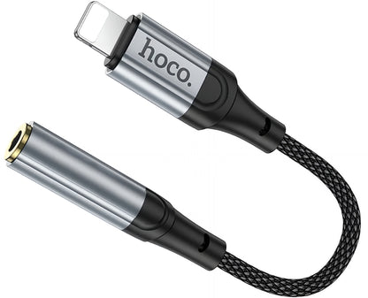 Adaptador de Audio Lightning - 3.5mm HOCO LS36A, Gris