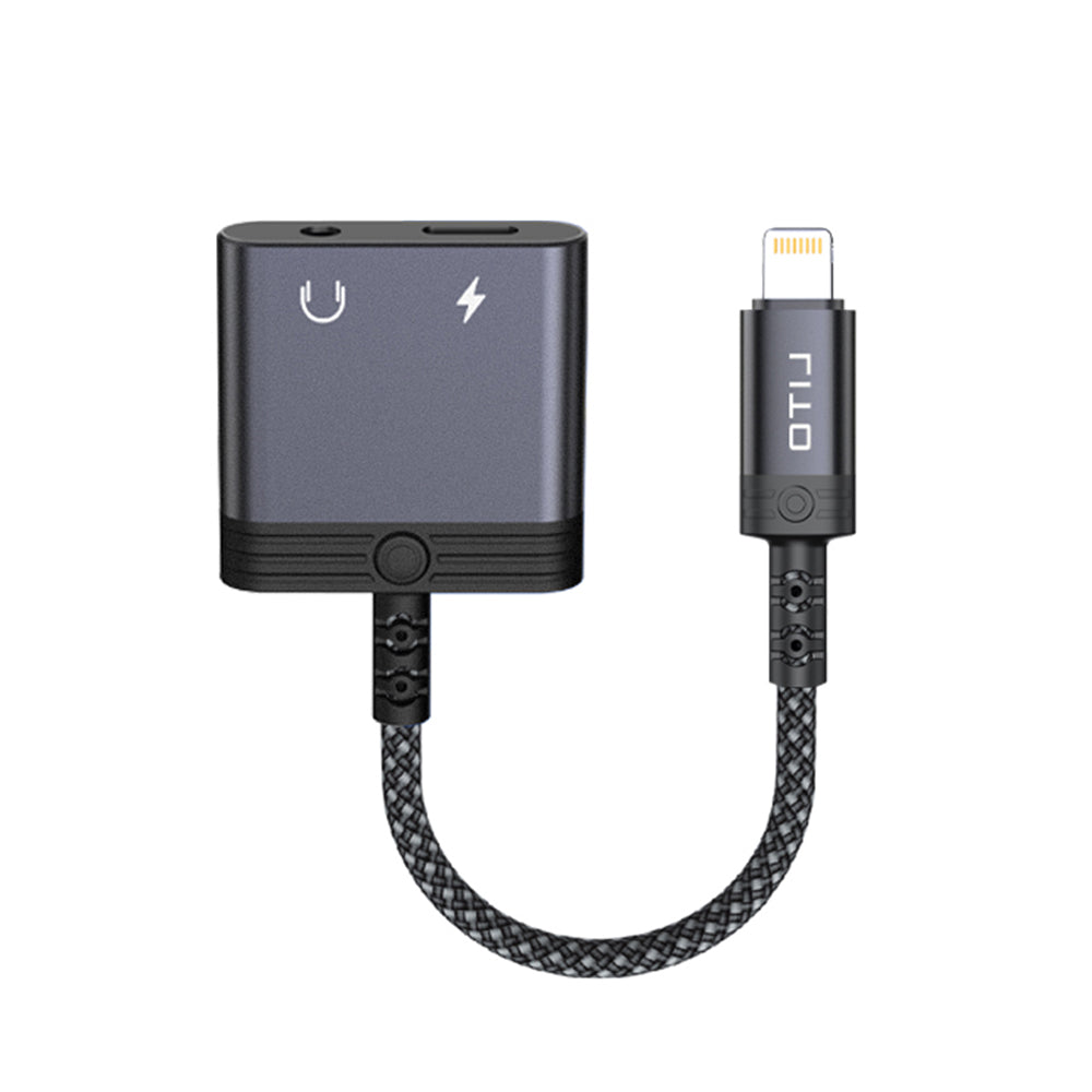 Adaptador de Audio Lightning - Lightning / 3.5mm Lito LA04L, Negro