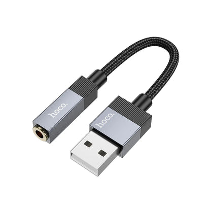 Adaptador de Audio HOCO UPA32D, USB-A - 3.5mm, Negro