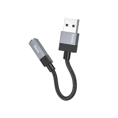 Adaptador de Audio HOCO UPA32D, USB-A - 3.5mm, Negro