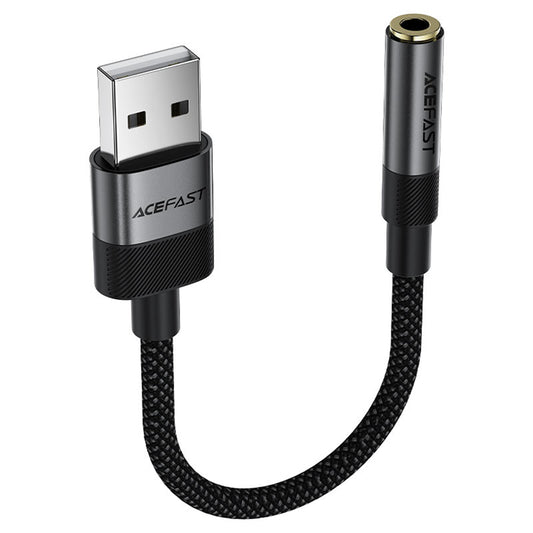 Adaptador de Audio Acefast J13, USB-A - 3.5mm, Negro