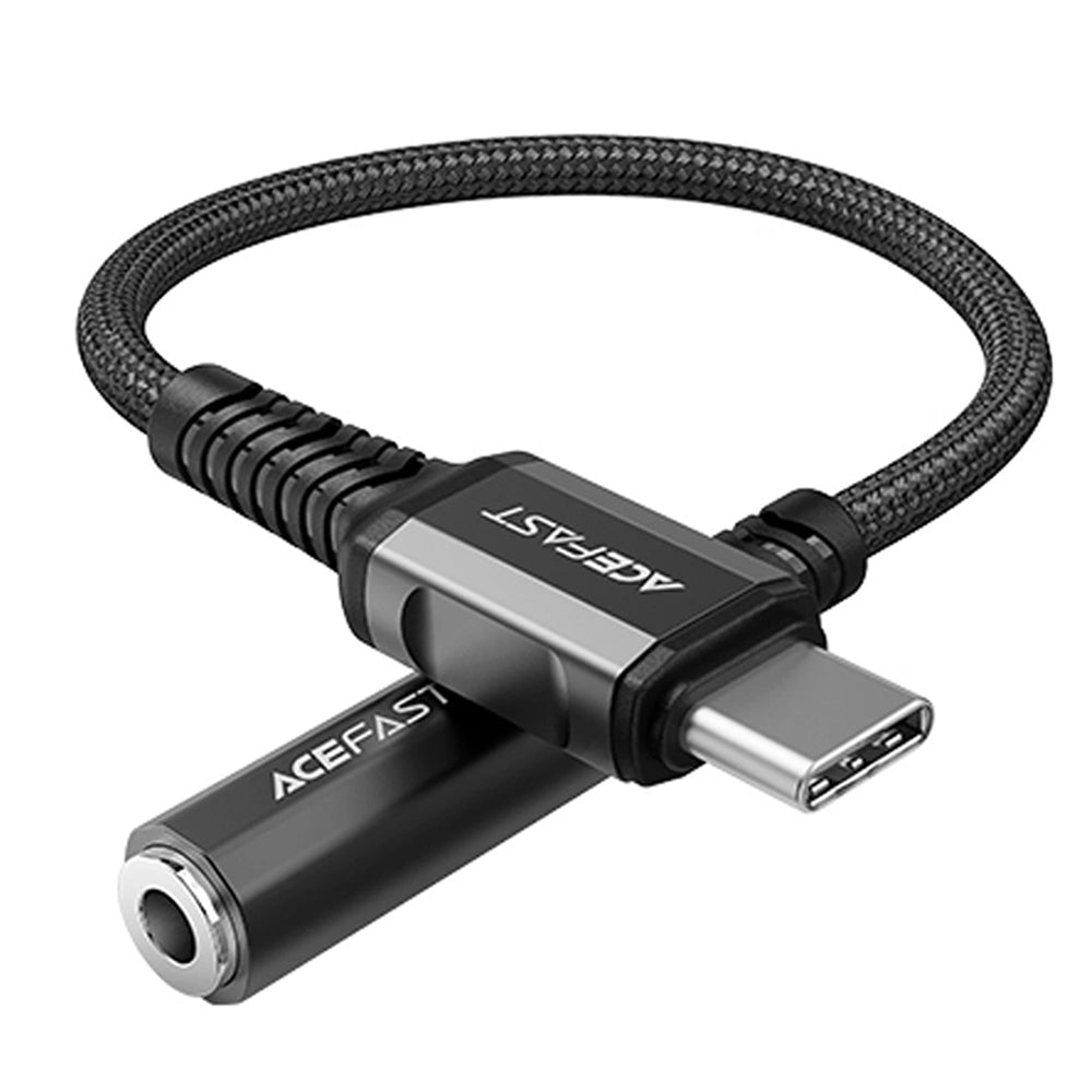 Adaptador de Audio USB-C - 3.5mm Acefast C1-07, Negro