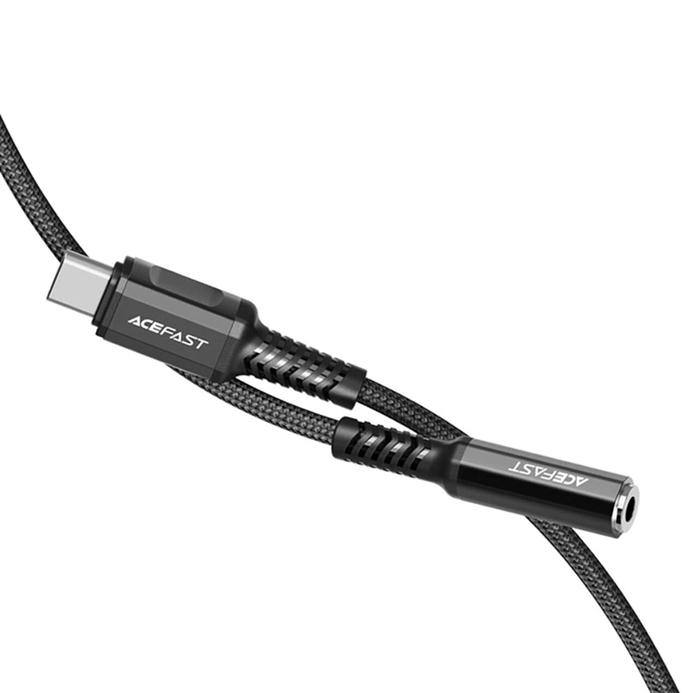 Adaptador de Audio USB-C - 3.5mm Acefast C1-07, Negro