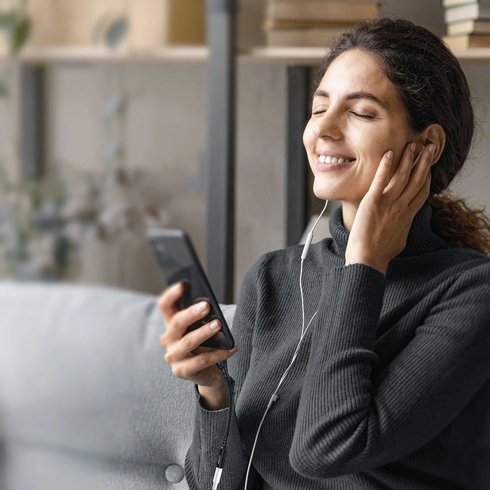 USB-C to 3.5mm Acefast J12 Audio Adapter, Black