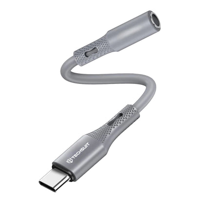 Adaptador de Audio USB-C - 3.5mm Techsuit AC1 SoundFlex, Gris