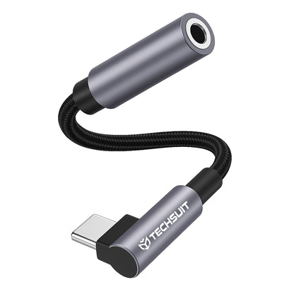 Adaptador de Audio USB-C - 3.5mm Techsuit AC7 MusicDox, Gris