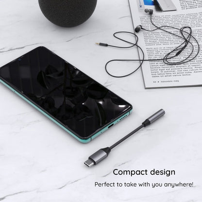 Adaptador de Audio USB-C - 3.5mm Techsuit AC8 MusicDox, Gris