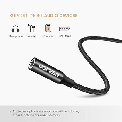USB-C to 3.5mm Audio Adapter UGREEN AV142, Black