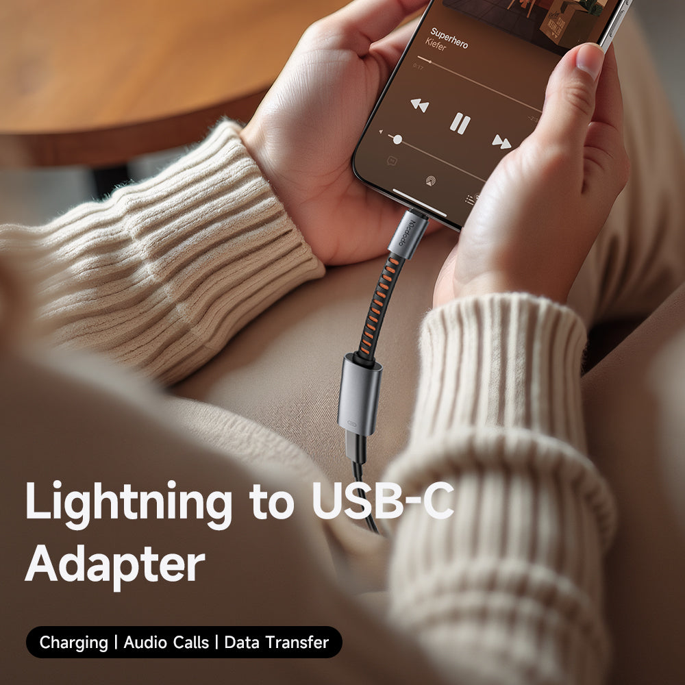 Adaptador de Audio USB-C - Lightning McDodo CA-4870, Gris