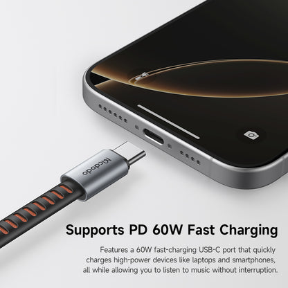 Adaptador de Audio USB-C - USB-C / USB-C McDodo CA-3370, Gris