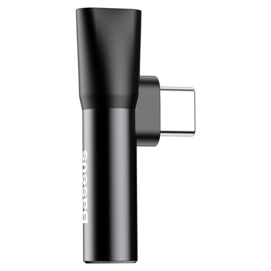 Adaptador de audio USB-C - USB-C / 3,5 mm Baseus L41, Negro CATL41-01