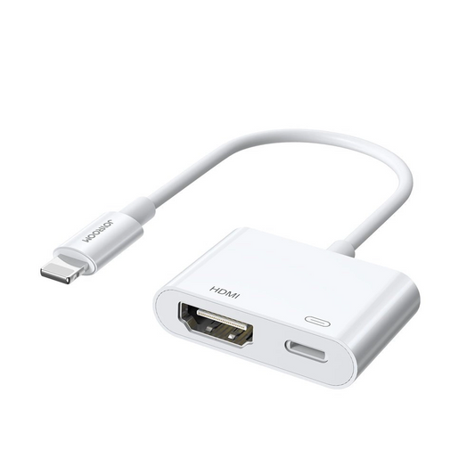 Adaptador de Audio y Video Lightning - HDMI / Lightning Joyroom S-H141, Blanco